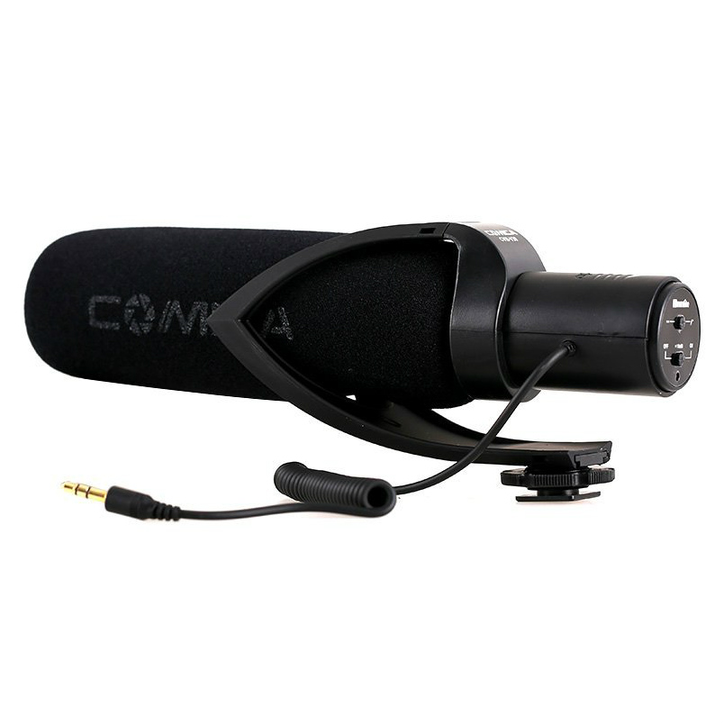 Comica Electrit Super-Cardioid Directional Shotgun Microphone zwart