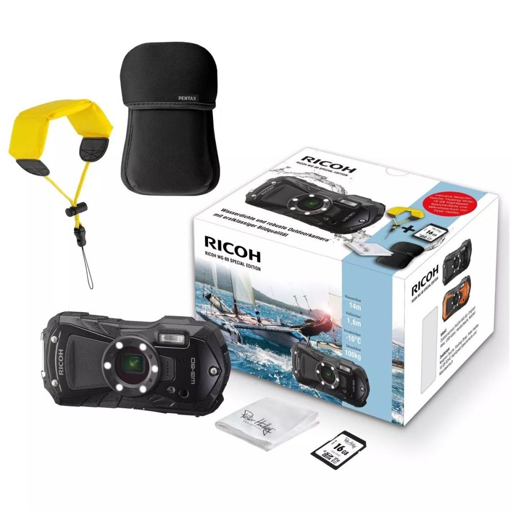 Ricoh WG-80 Special Edition met accu, zwart