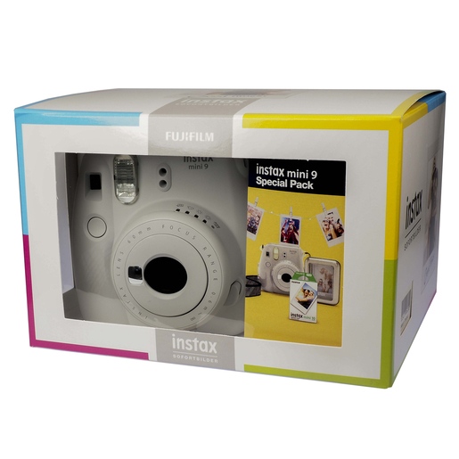 Fujifilm Instax Mini 9 Smokey White with Instax Mini Film Twin Pack