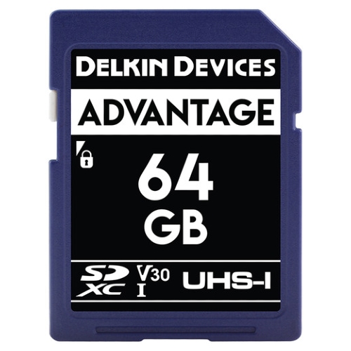 Delkin ADVANTAGE UHS-I (V30) SD Memory Card 64GB