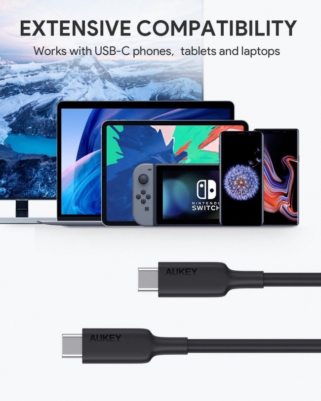 Anker Powerline II USB C Cable USB-C to USB-C 3.1 Gen 2 Cable with