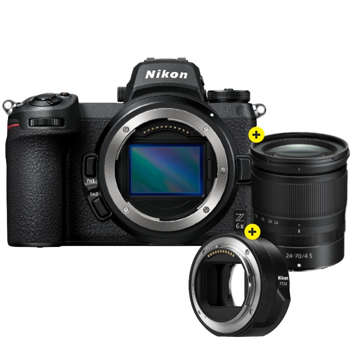 Nikon Z6 II + II Kamera F/4.0 Nikon + S Express - Adapter Z 24-70mm FTZ