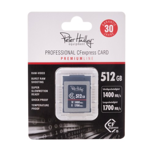 Peter Hadley CFexpress Prof. 512 GB 1700/1400 MB/s