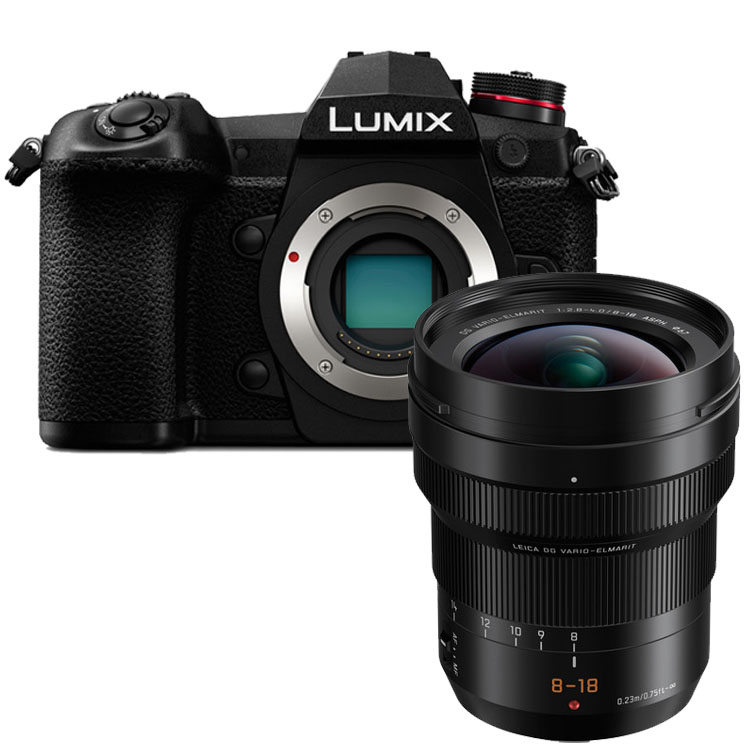 Panasonic Lumix DC-G9 zwart + 8-18mm Leica DG Vario Elmarit ASPH