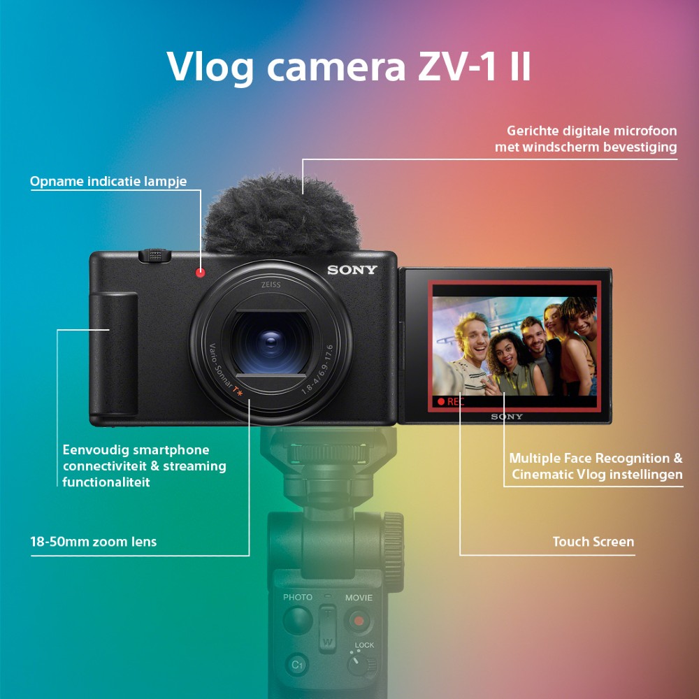 Sony ZV-1 Digital Camera, Black Bundle w/Vlogger Accessory Kit, Mic, Bag &  Acc. 