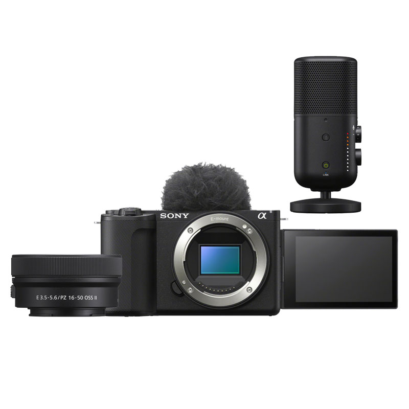 Sony ZV-E10 II + 16-50mm II + ECM-S1 streaming microfoon