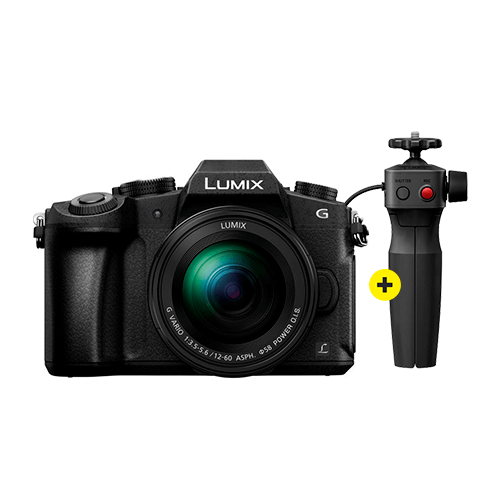 Panasonic LUMIX DMC-G80 zwart + 12-60mm + DMW-SHGR1 tripod grip