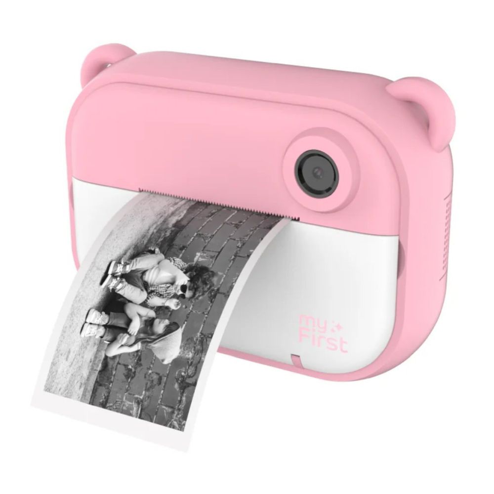 myFirst Camera Insta 2 roze - digitale foto-videokindercamera en inkt-loze printer ineen - 12 Mpx - met selfie lens en grappige filters - BPA-vrij