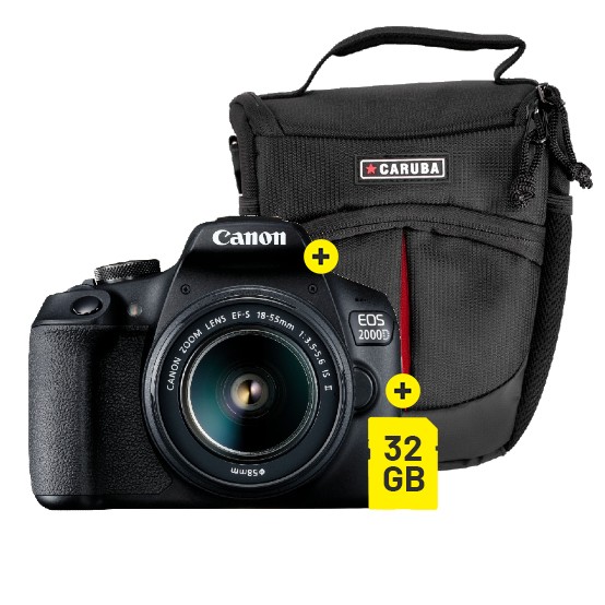 Canon EOS 2000D + 18-55mm iS II F/3.5-5.6 STARTERKIT