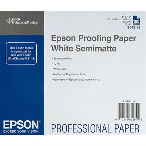 Epson S042118 Proofing Paper White Semimatte 100 vel - Kamera Express