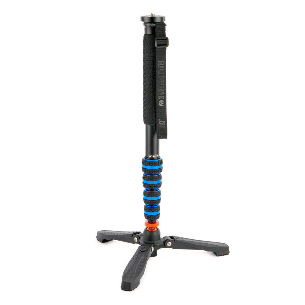 3 Legged Thing Punks Taylor 2.0 Magnesium Alloy Monopod with Docz foot stabiliser, blue