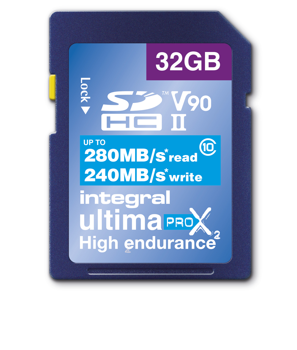 Integral 32GB SDHC V90 280/240MB/s