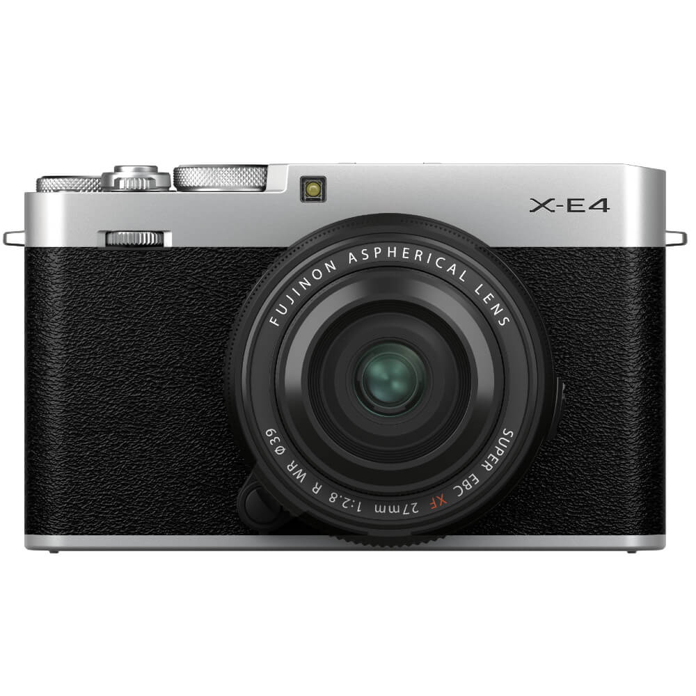 Fujifilm X-E4 System Camera Body silver + XF 27mm F/2.8 R WR