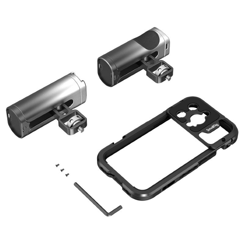SmallRig Mobile Video Cage Kit with Dual Handles for iPhone 14 Pro Max