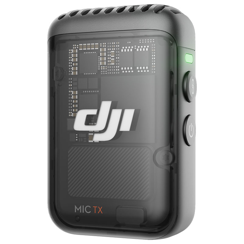 DJI Mic 2 Transmitter/Recorder with Built-In Microphone (Platinum Whit