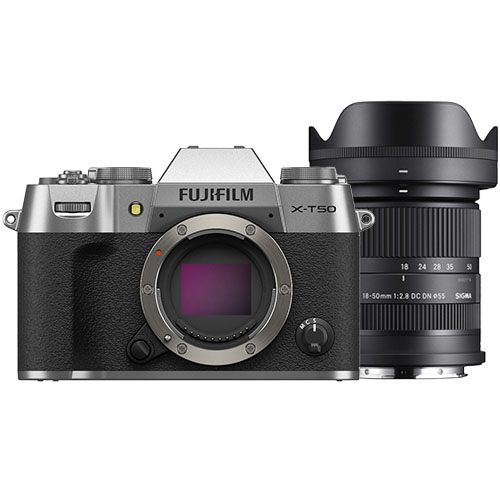 Fujifilm X-T50 charcoal silver + Sigma 18-50mm F/2.8 DC DN Contemporary Fujifilm X