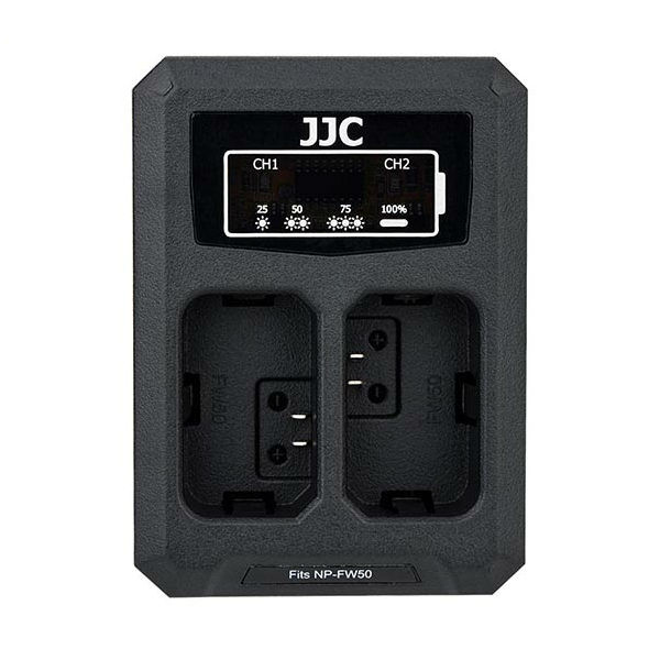JJC DCH NPFW50 USB Dual Battery Charger (voor Sony NP FW50 accu)