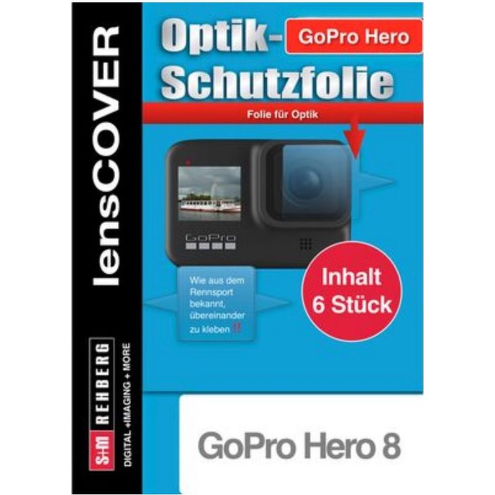 S+M lensCover GoPro Hero 8 6 stuks