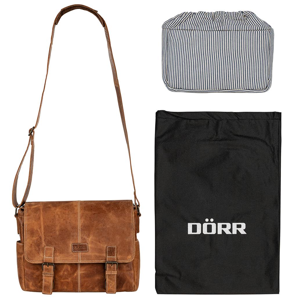 Dörr Kapstadt Leather Photo Bag Medium Cognac