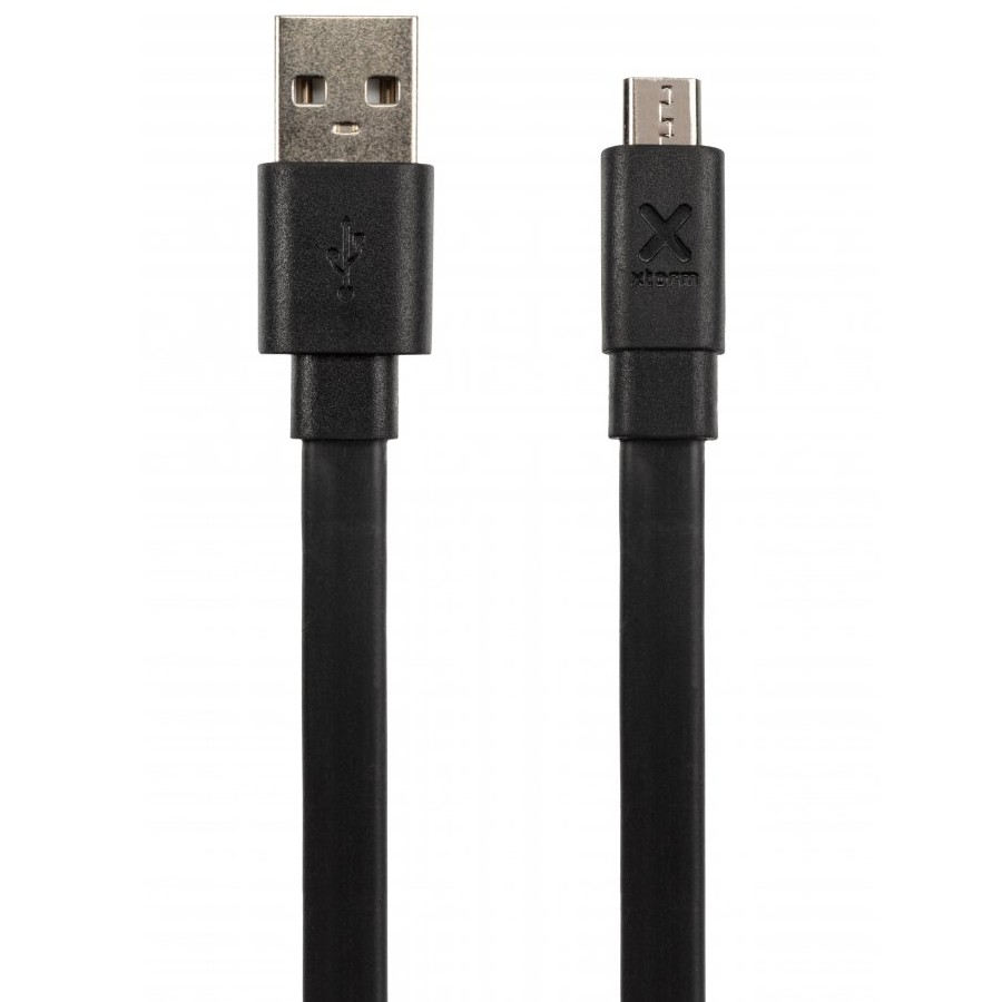 Xtorm Flat USB a Micro USB cavo (3m) Nero - Kamera Express