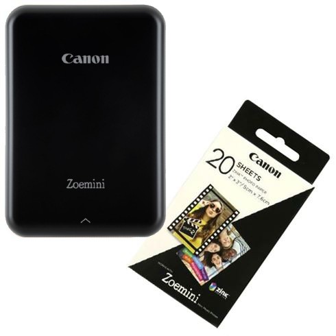 Canon Zoemini Mobiele Fotoprinter Zwart + 20 sheets