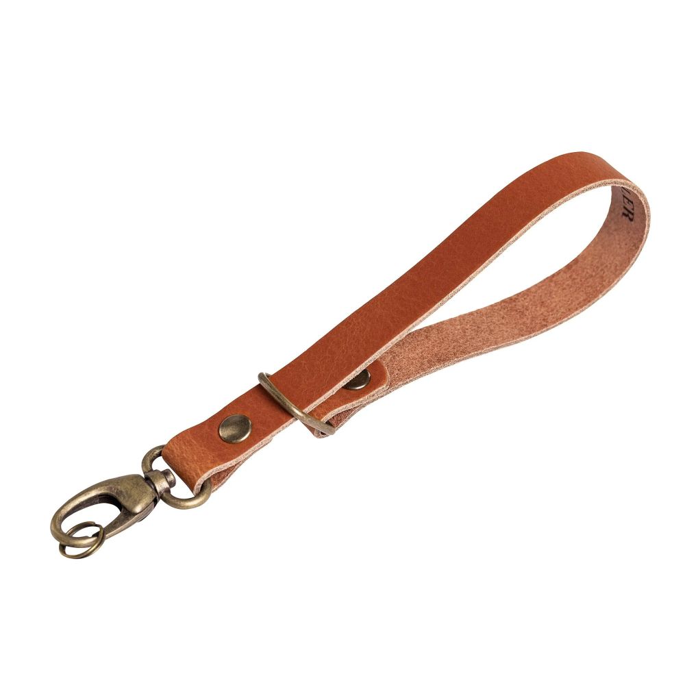 The Hantler Wrist strap Chestnut / Old silver