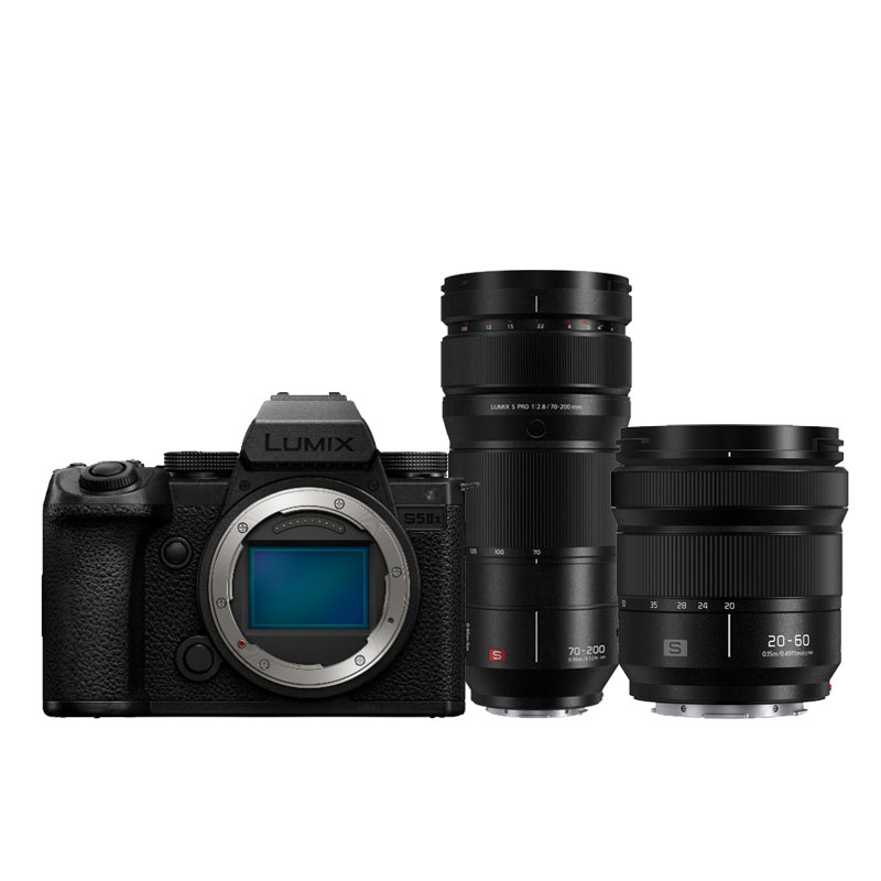 Panasonic Lumix DC-S5 IIX body + Lumix S 20-60mm F/3.5-5.6 + Lumix S Pro 70-200mm F/2.8