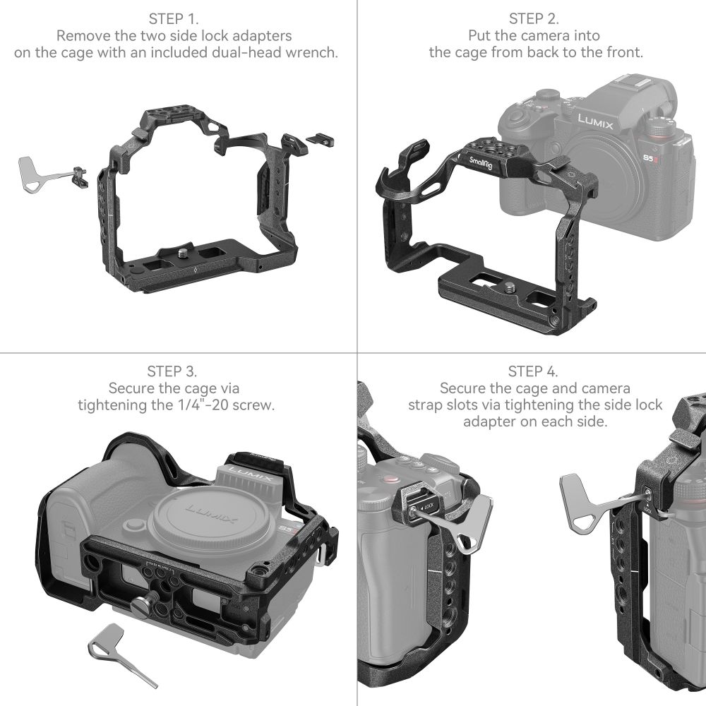 SmallRig 4023 “Black Mamba” Cage for the Panasonic LUMIX S5 II