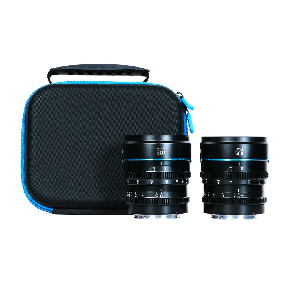 Sirui Nightwalker 16mm & 75mm T1.2 S35 Cine 2-Lens Set (X Mount, Black)