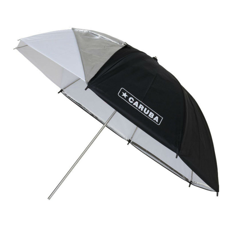 Caruba Flash Umbrella 153 cm (white + black cover)
