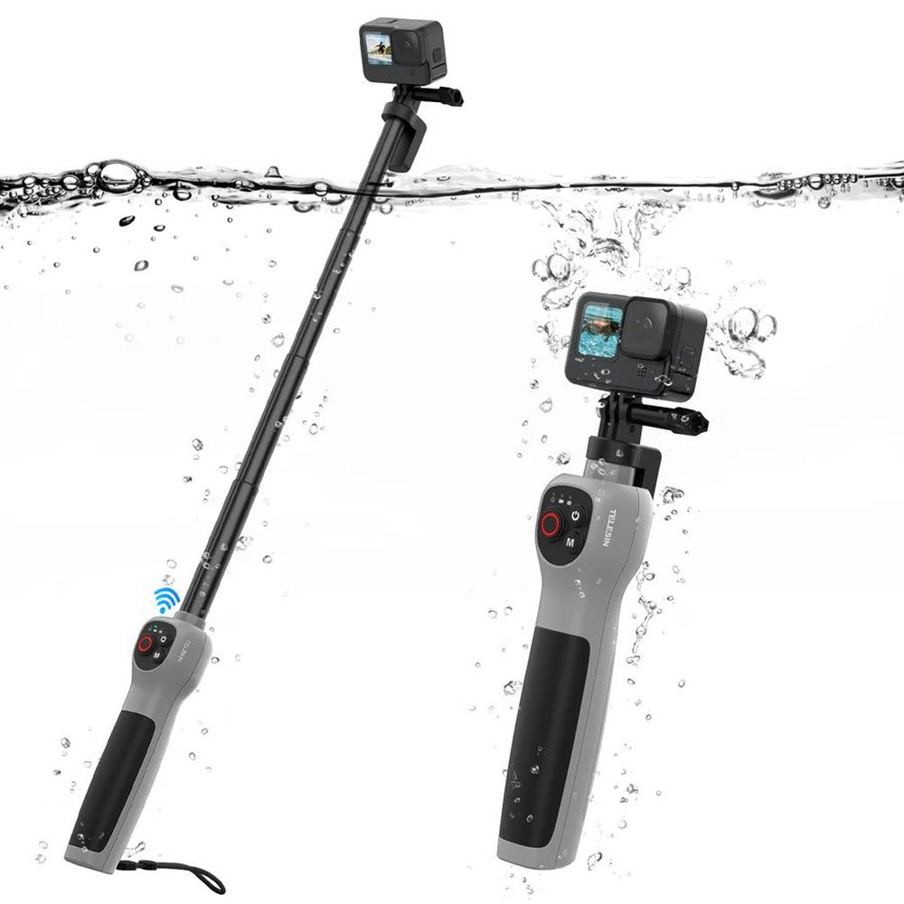 Telesin Onderwater Selfiestick met Remote voor GoPro