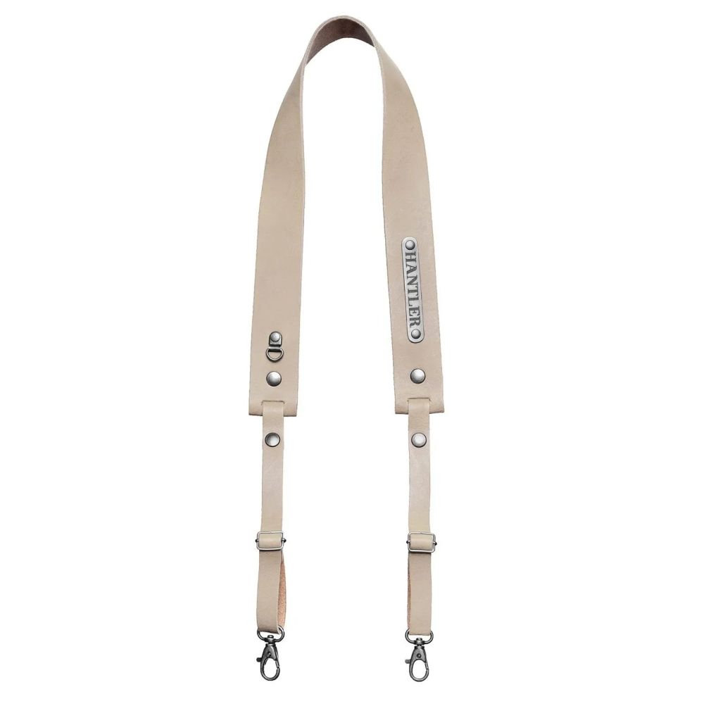 The Hantler Camera Neck strap Ivory / Old silver