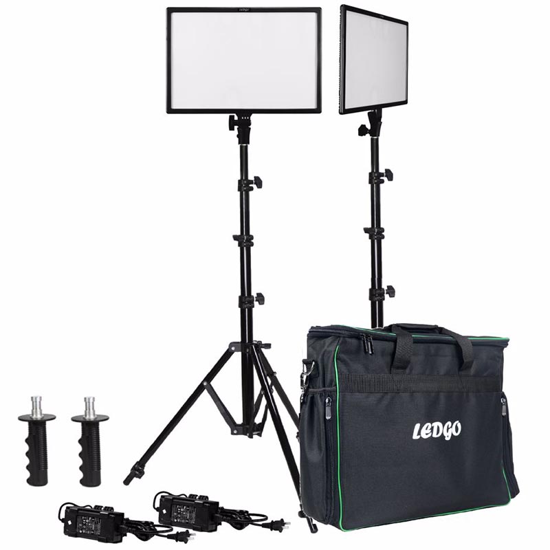 Ledgo E268CII Bi-Color kit 2x LED + 2x Statief + Tas