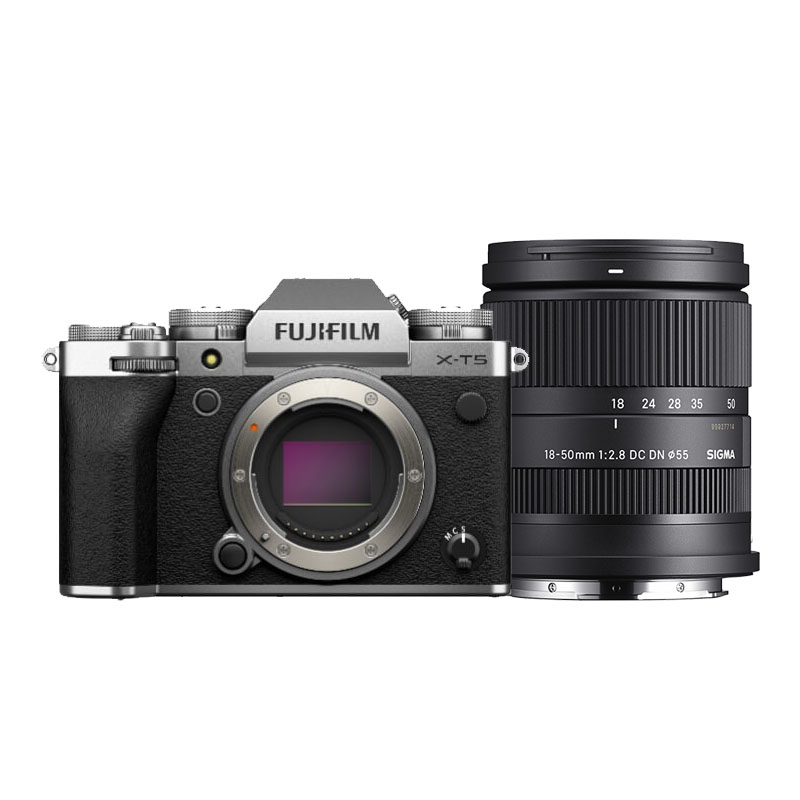 Fujifilm X-T5 zilver + Sigma 18-50mm F/2.8 DC DN Contemporary