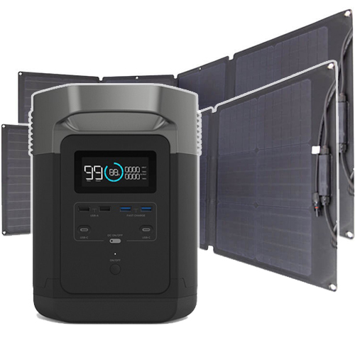 Ecoflow DELTA Portable Power Station + 2x Solar Panel 110W