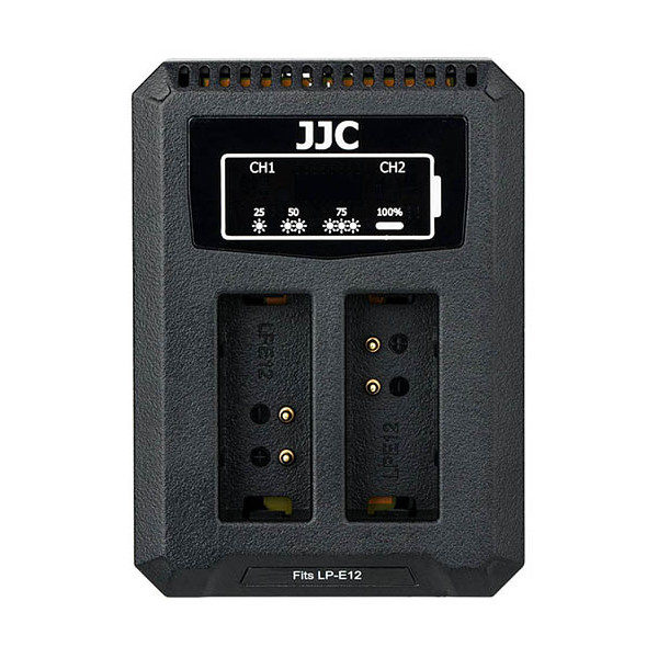 JJC DCH-LPE12 USB Dual BatteryCharger (voor Canon LP-E12)