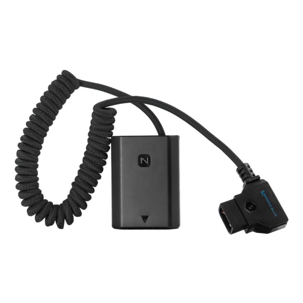 Kondor Blue D-Tap naar Sony A7SIII dummy batterij NP-FZ100 kabel (zwart)