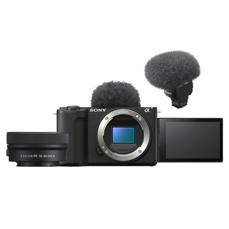 Sony ZV-E10 II + 16-50mm II + shotgun ECM-M1 microfoon