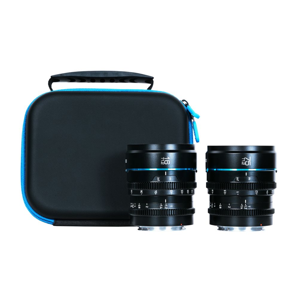 Sirui Nightwalker 16mm & 75mm T1.2 S35 Cine 2-Lens Set (RF Mount, Black)