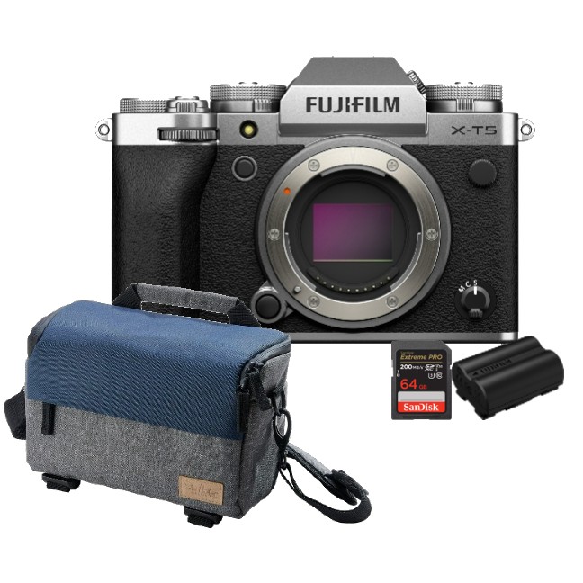 Fujifilm X-T5 zilver holiday kit