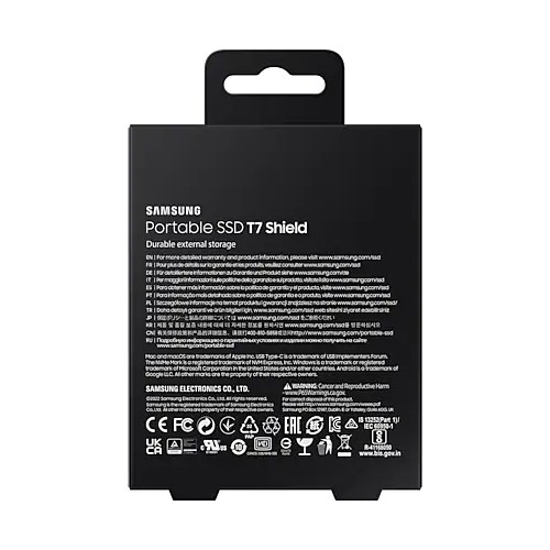 schwarz Portable 4TB Samsung Express - T7 SSD Kamera Shield