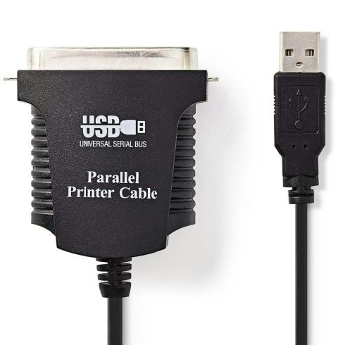 Tolk Verzorger Republikeinse partij Nedis Printerkabel USB USB A Male Centronics 36 Pins Male 2,0 m Zwart -  Kamera Express