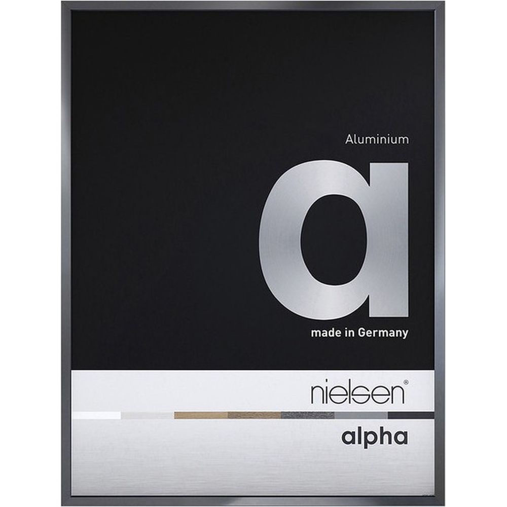 Nielsen Alpha Fotolijst 50x70 donkergrijs glanzend