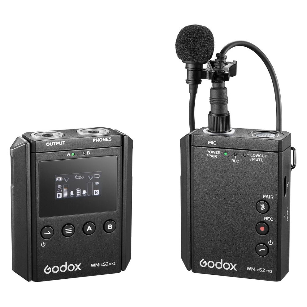 Godox WMicS2 Kit 1 UHF Draadloos microfoonsysteem