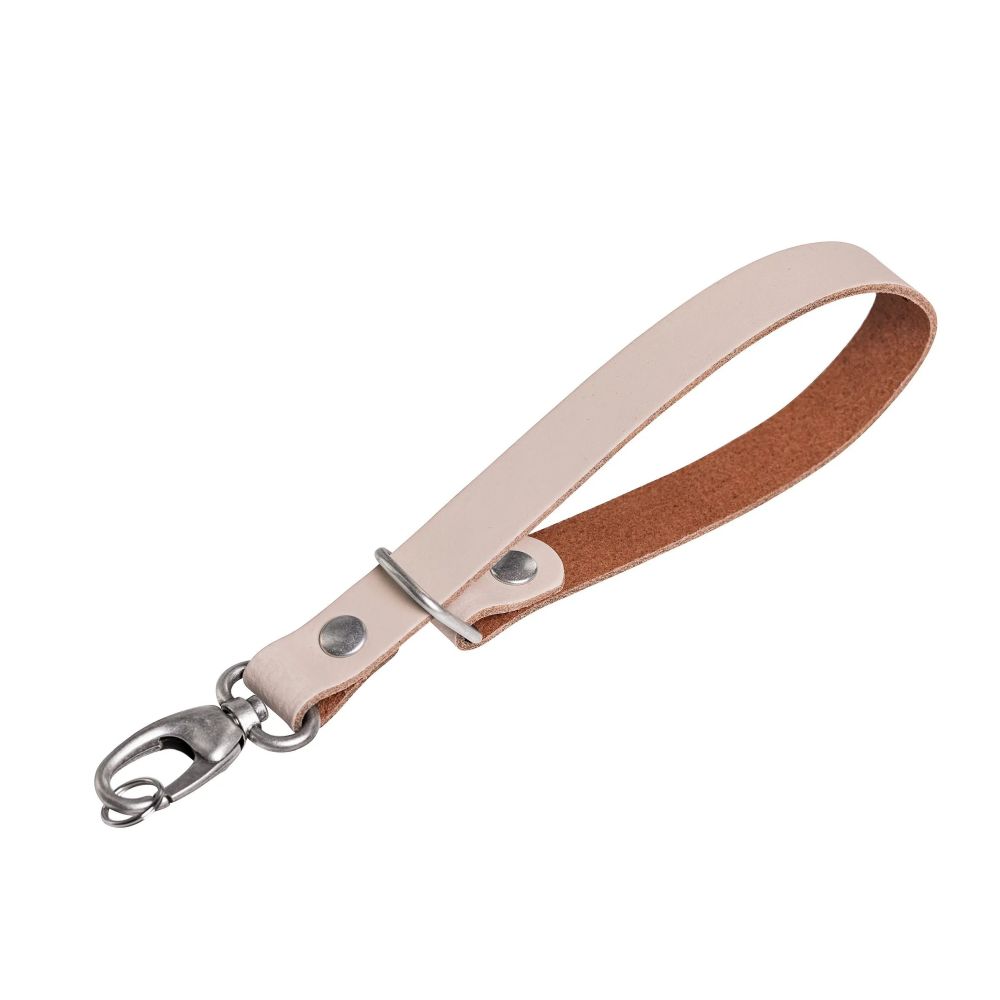 The Hantler Wrist strap Ivory / Brass