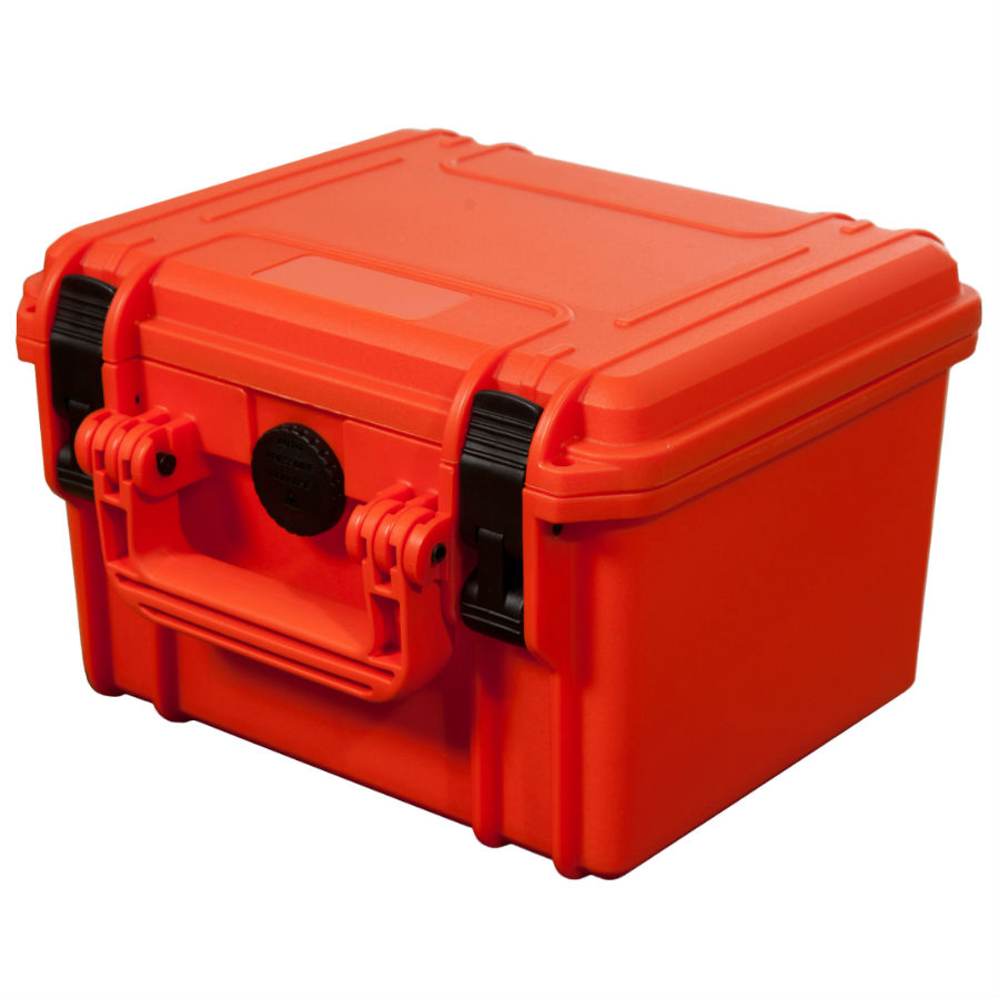 MAX235H155 Waterdichte koffer oranje leeg binnenmaten 23,5 x 18,0 x 15,6 cm