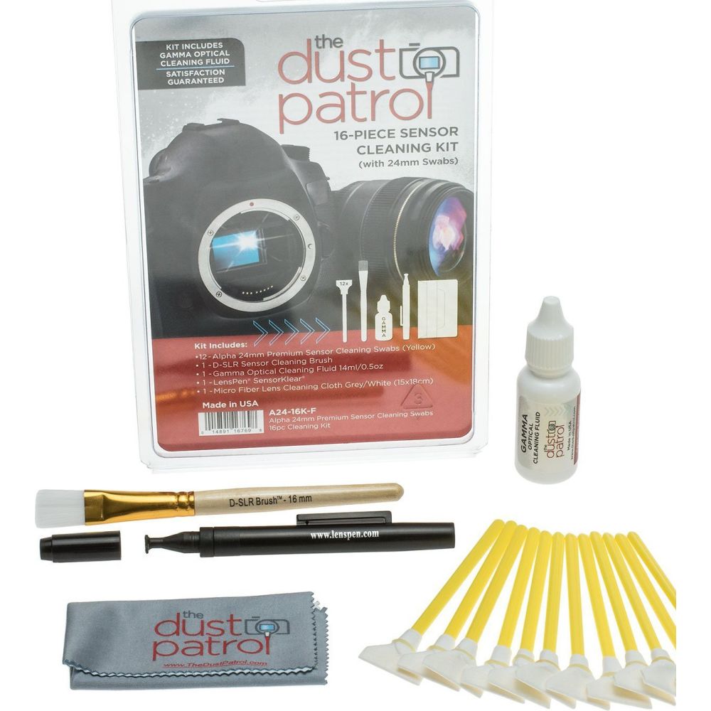 The Dust Patrol Full Frame Cleaning 16 Swabs Kit