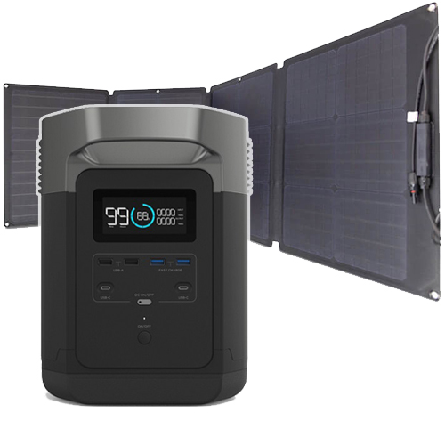 Ecoflow DELTA Portable Power Station + 1x Solar Panel 110W