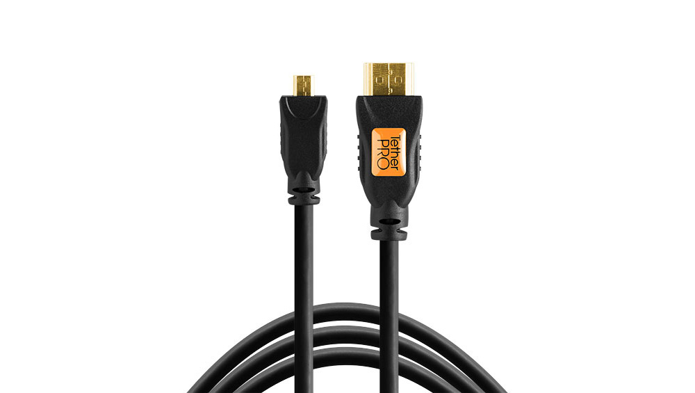 Tether Tools TetherPro Micro HDMI (D) to HDMI (A) 1,8m zwart