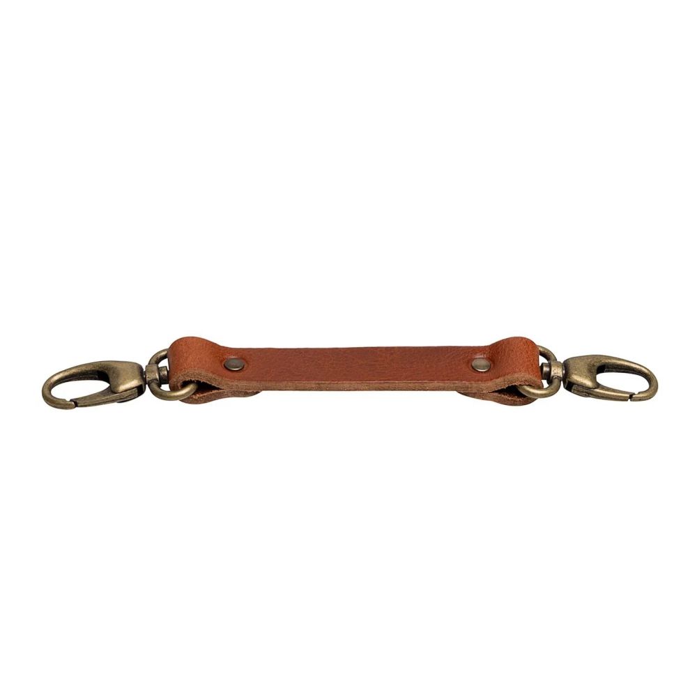 The Hantler Chest strap Cognac / Old silver, large 33cm